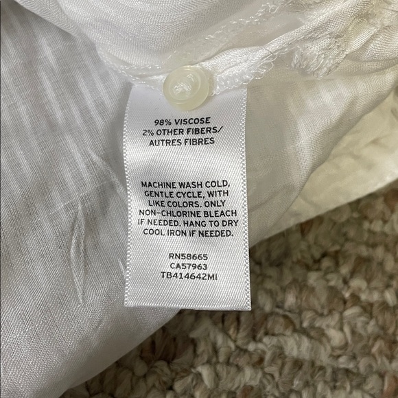 Treasure & Bond Sheer White Blouse - Picture 5 of 5